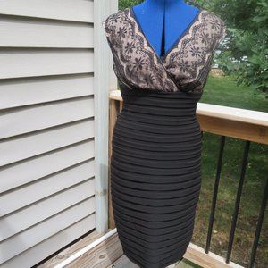 Signature Lana Black Cocktail Dress - Size 8